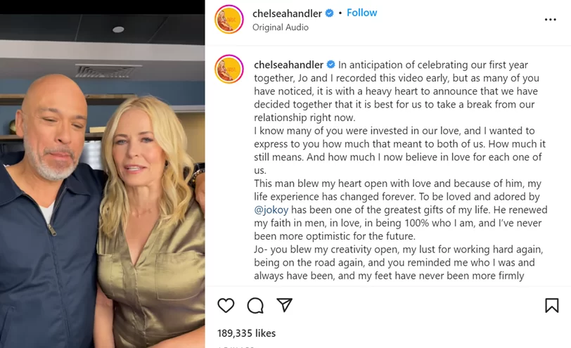 Jo Koy & Chelsea Handler on Instagram