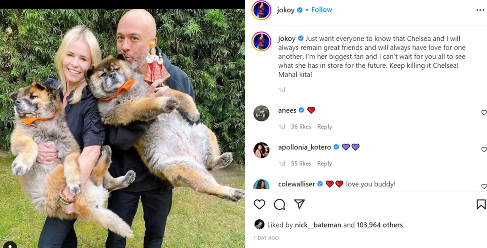 Jo Koy & Chelsea Handler Instagram