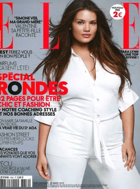 Tara Lynn on Elle cover picture