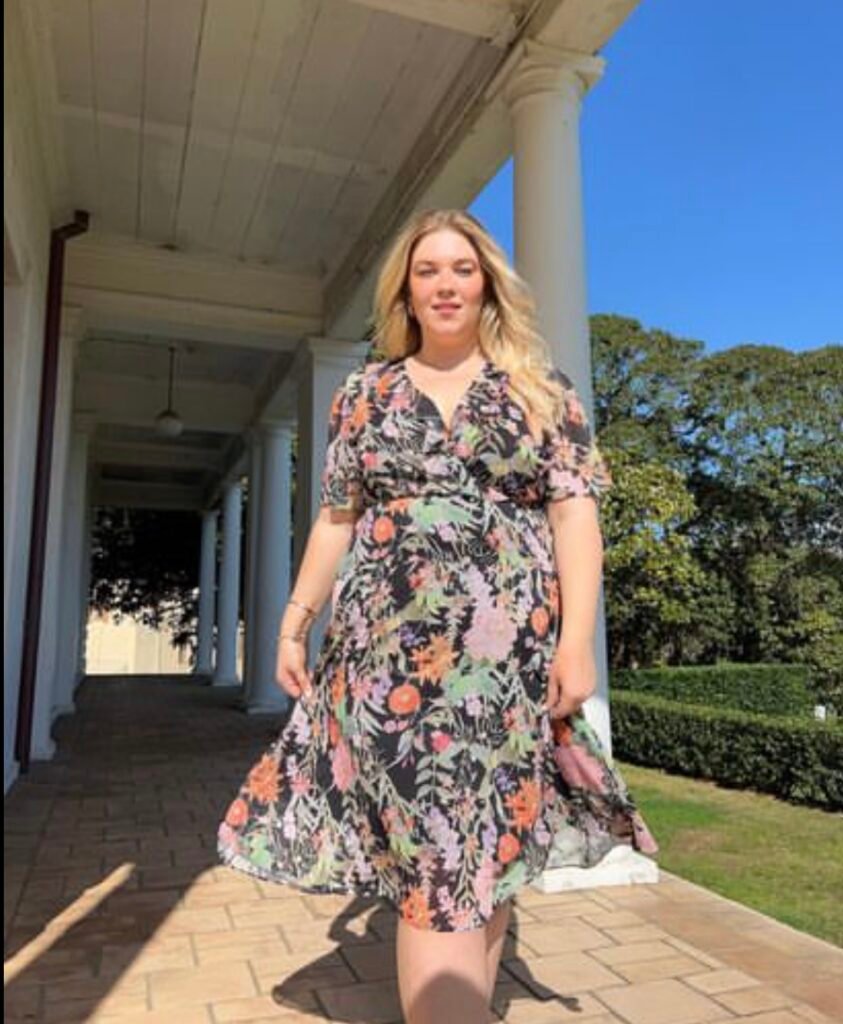 The Floral Black Dress